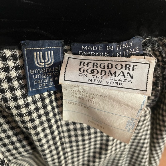 Vintage Emanuel Ungaro houndstooth top and pencil skirt - Picture 3 of 3